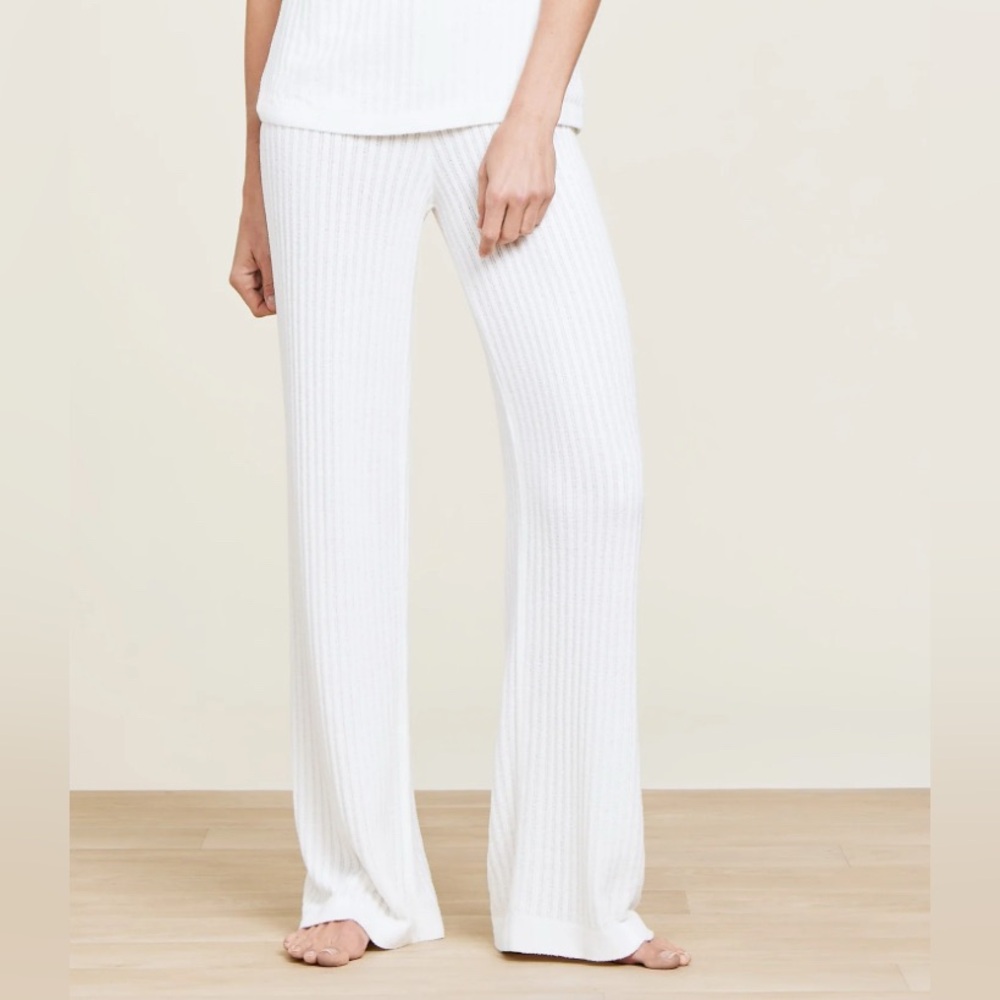 Barefoot‎ Dreams CozyChic Ultra Lite® Ribbed Lounge Pants Pearl White